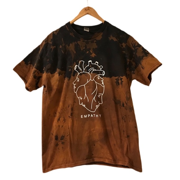 Other - Handmade bleach dyed Empathy T Shirt
